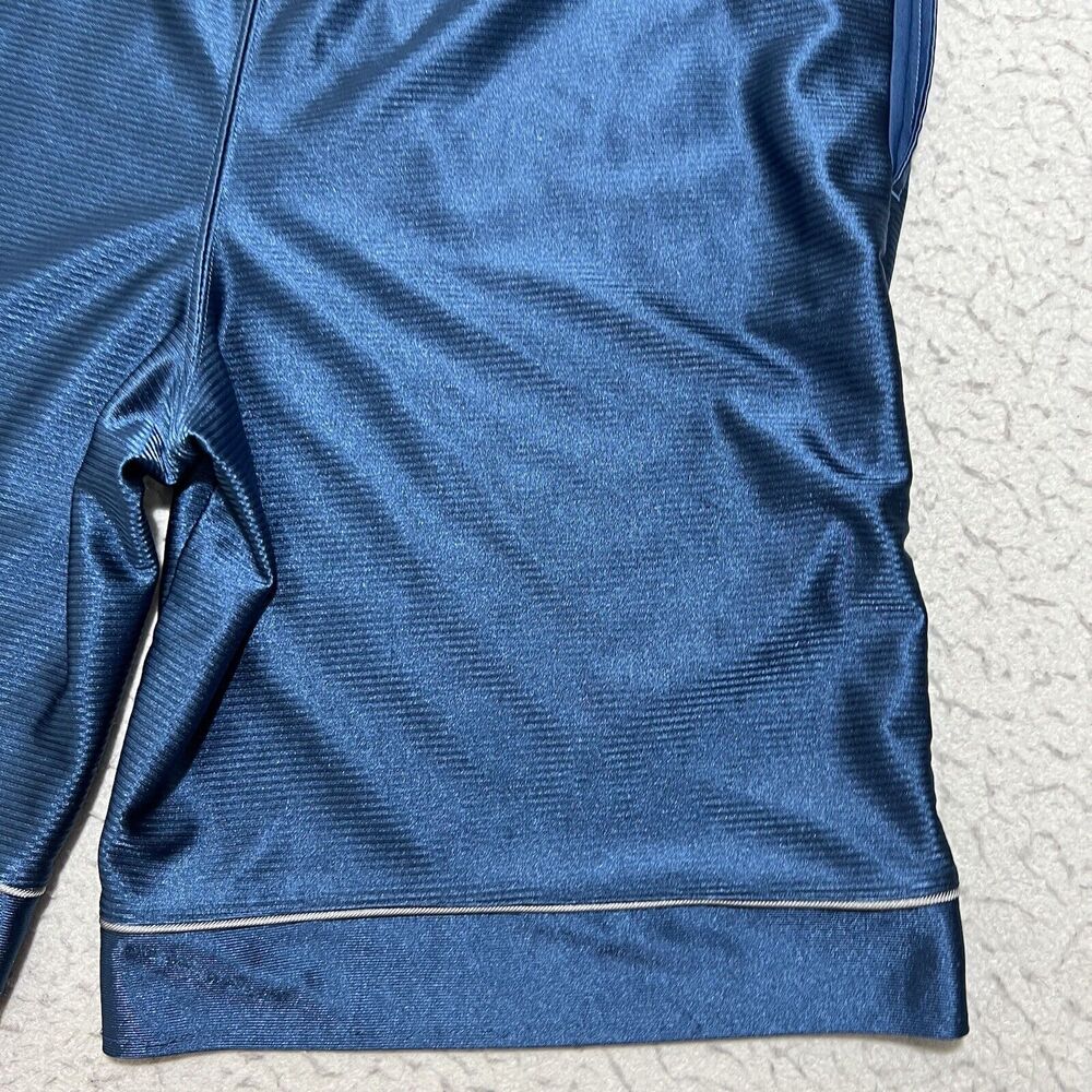 Tek Gear Men's Medium Shiny Silky Athletic Drawstring Blue Shorts 10" Inseam - Picture 7 of 10